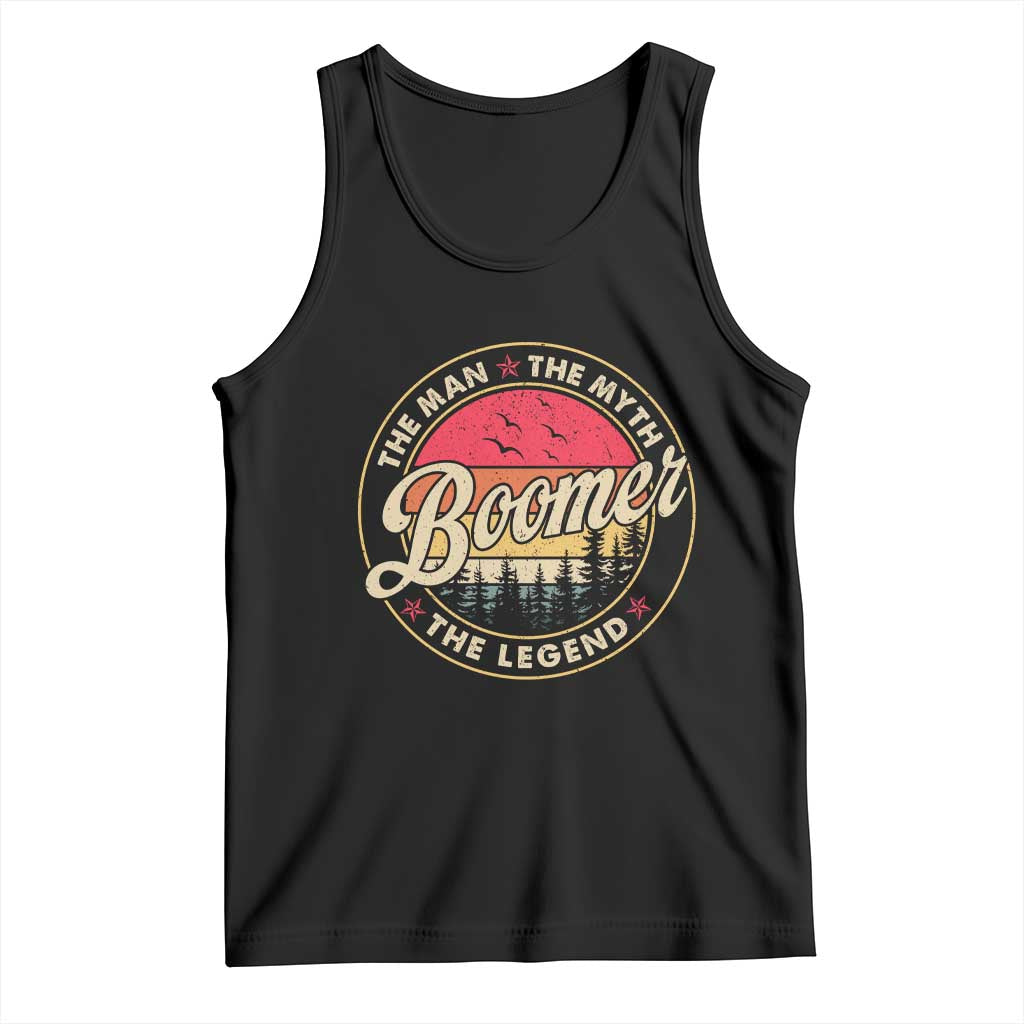 Boomers Generation Tank Top The Man The Myth The Legend TS10 Black Print Your Wear