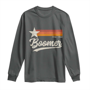 Boomers Generation Long Sleeve Shirt Vintage Retro Gift TS10 Dark Heather Print Your Wear