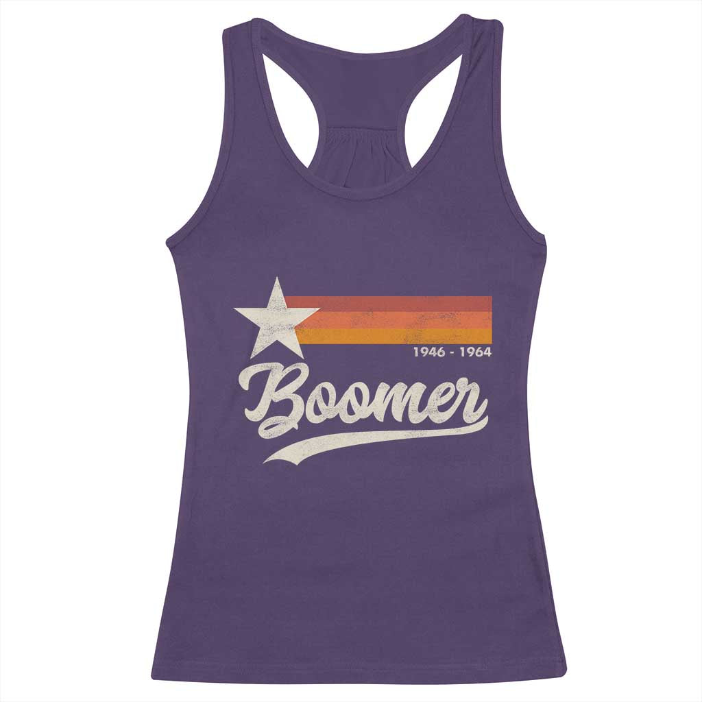 Boomers Generation Racerback Tank Top Vintage Retro Gift TS10 Purple Print Your Wear
