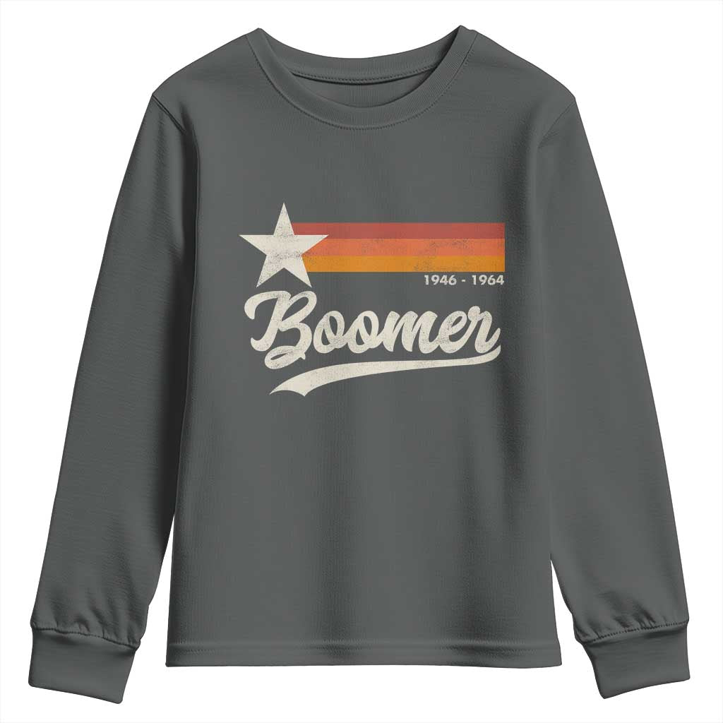 Boomers Generation Youth Sweatshirt Vintage Retro Gift TS10 Dark Heather Print Your Wear