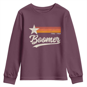 Boomers Generation Youth Sweatshirt Vintage Retro Gift TS10 Maroon Print Your Wear