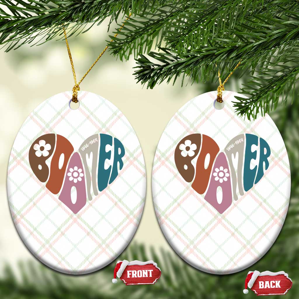 Boomers Generation Ceramic Ornament Vintage 40s 50s 60s Hippe Peace Love Hippy TS10 Print Your Wear