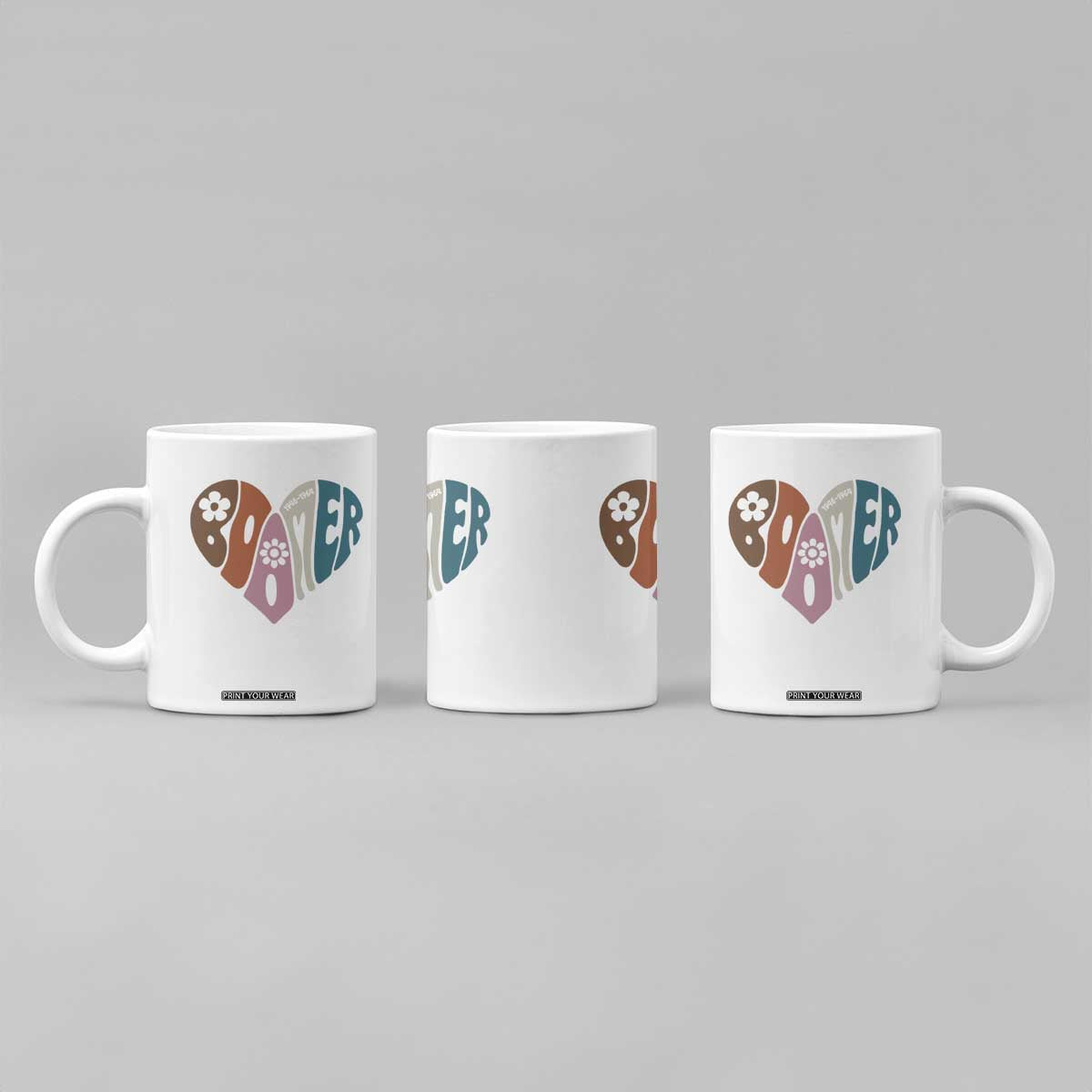 Boomers Generation Coffee Mug Vintage 40s 50s 60s Hippe Peace Love Hippy TS10 Print Your Wear