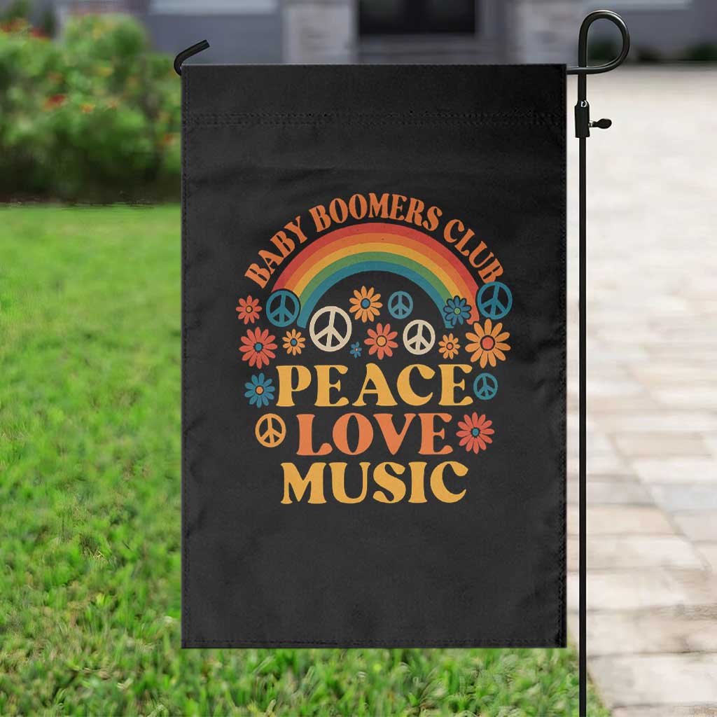 Baby Boomers Generation Garden Flag Peace Love Music 60s Hippe TS10 Print Your Wear