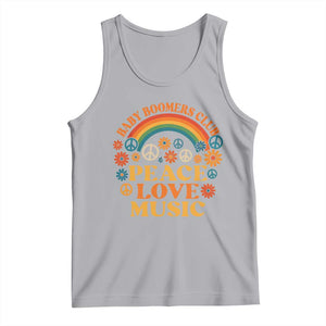 Baby Boomers Generation Tank Top Peace Love Music 60s Hippe TS10 Athletic Heather Print Your Wear