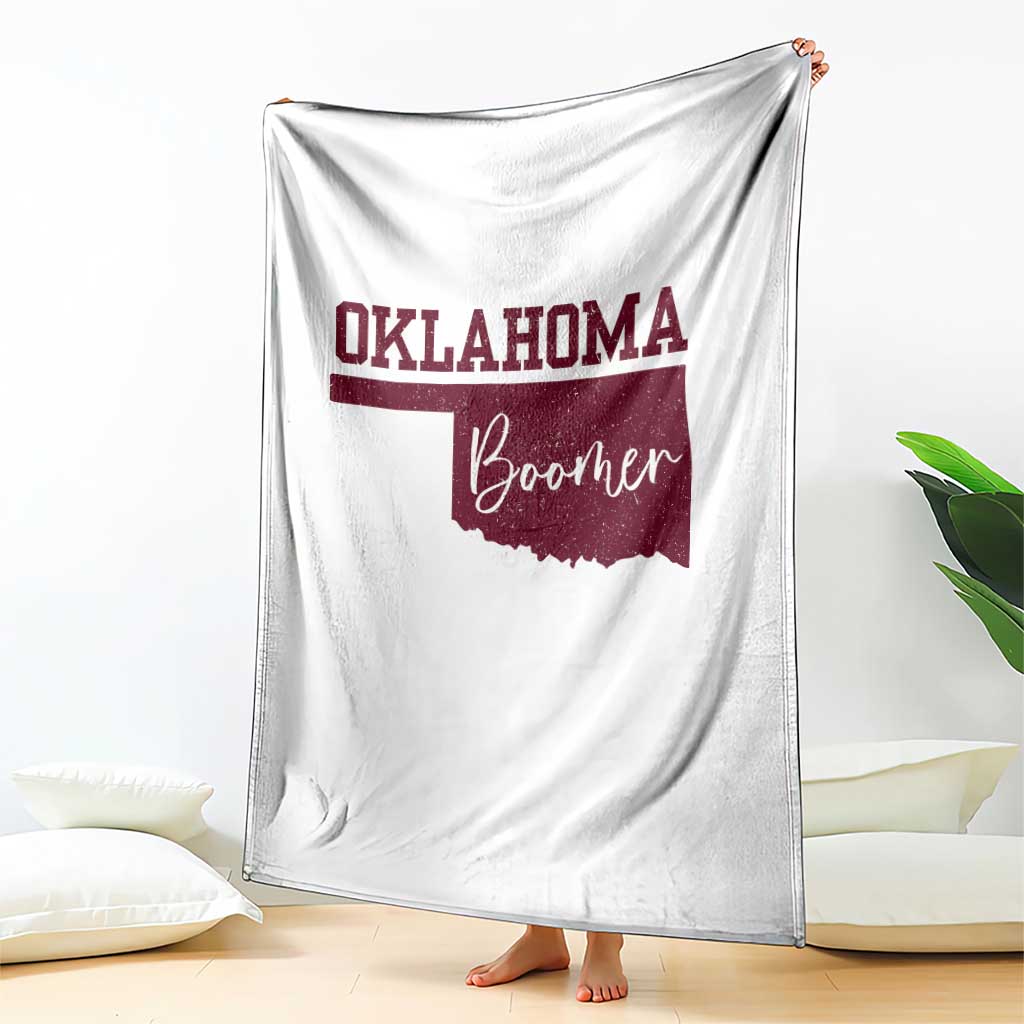 Oklahoma Boomer Throw Blanket TS10 Print Your Wear