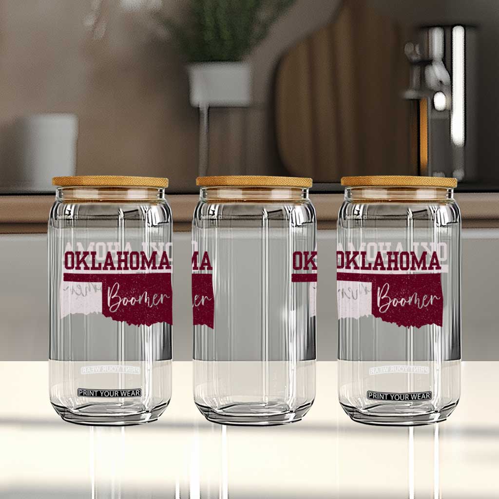 Oklahoma Boomer Glass Can TS10 Print Your Wear