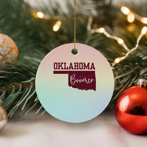 Oklahoma Boomer Ceramic Ornament TS10 1pc Pastel Print Your Wear