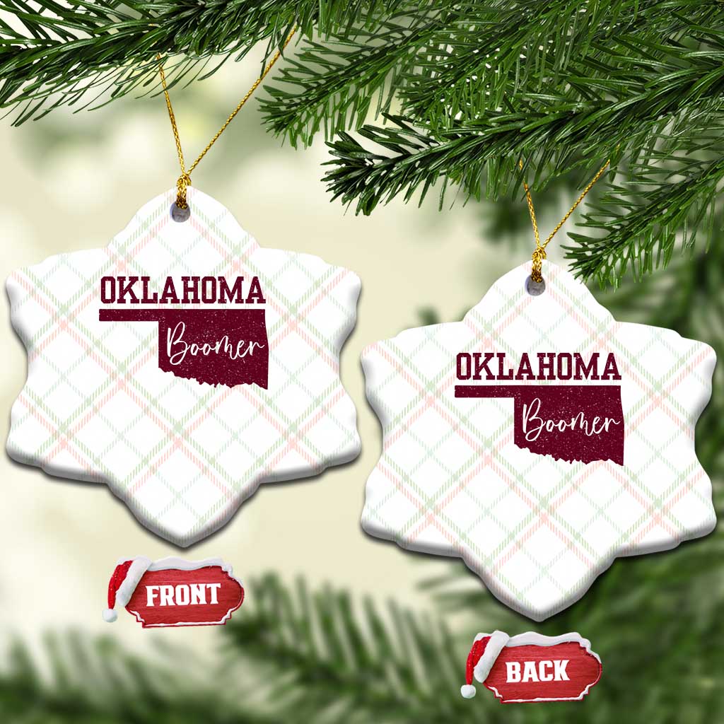 Oklahoma Boomer Ceramic Ornament TS10 Print Your Wear