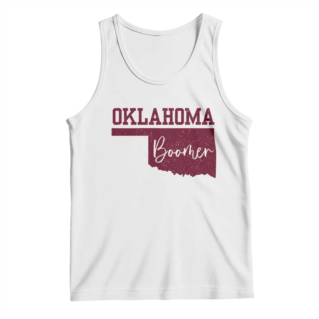 Oklahoma Boomer Tank Top TS10 White Print Your Wear