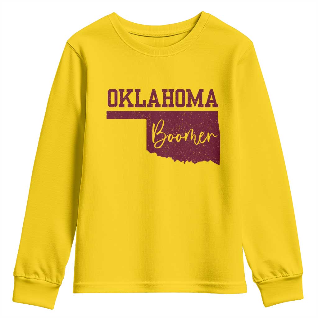 Oklahoma Boomer Youth Sweatshirt TS10 Daisy Print Your Wear