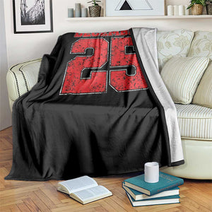 Retro December 25 Christmas Throw Blanket Vintage Holiday TS10 Print Your Wear