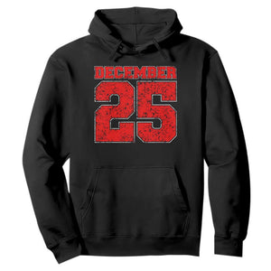 Retro December 25 Christmas Hoodie Vintage Holiday TS10 Black Print Your Wear