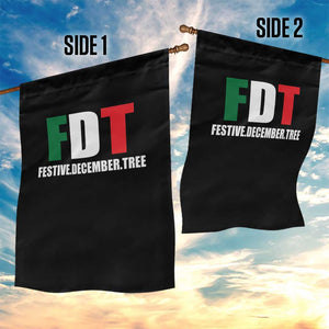 Subtle FDT Christmas Garden Flag Hidden Message Funny Festive December Tree TS10 Print Your Wear
