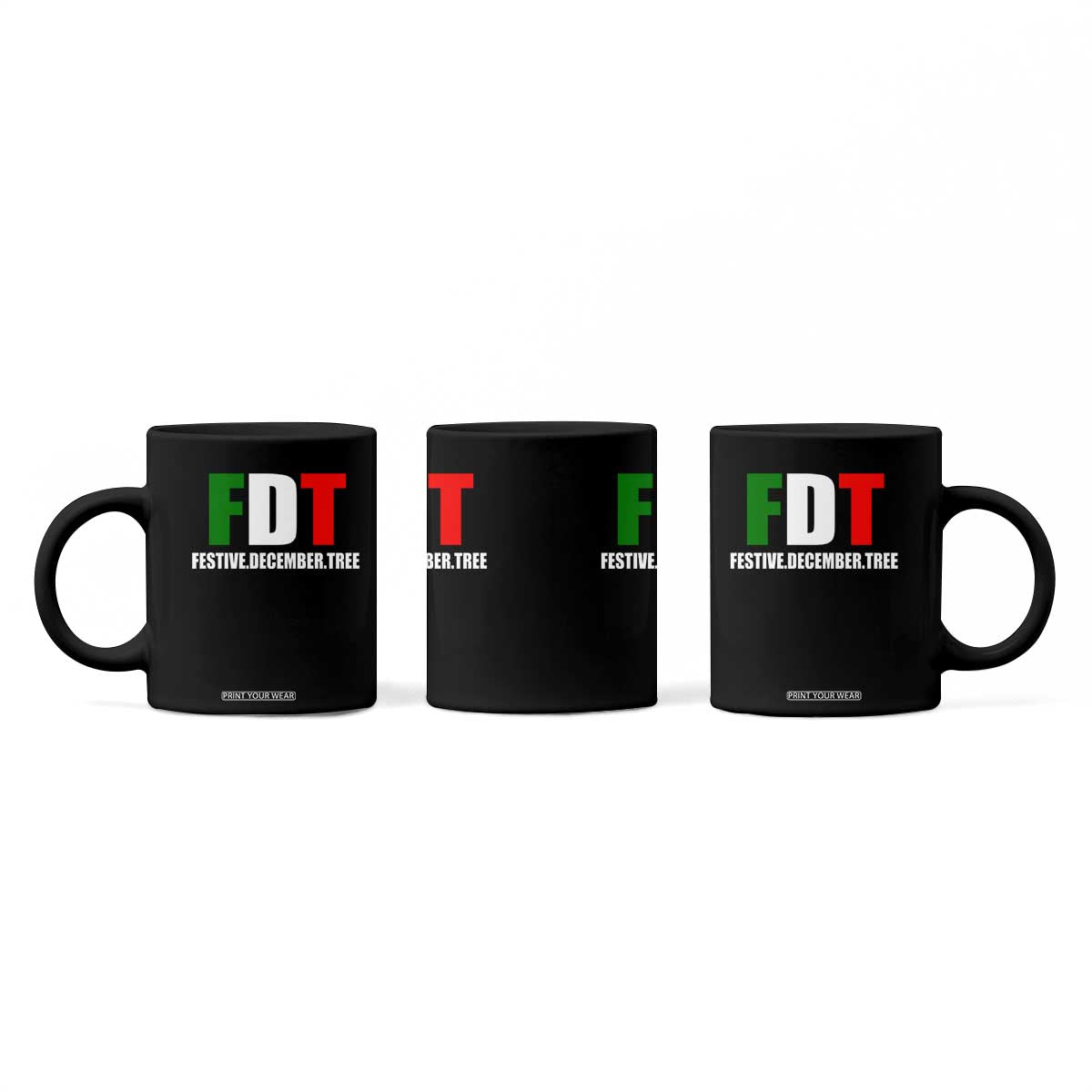 Subtle FDT Christmas Coffee Mug Hidden Message Funny Festive December Tree TS10 Print Your Wear