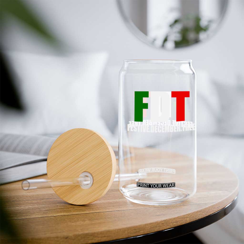 Subtle FDT Christmas Glass Can Hidden Message Funny Festive December Tree TS10 Print Your Wear
