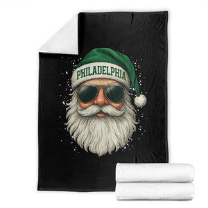 Christmas PFE Throw Blanket Funny Retro Santa Philly Lovers TS10 Black Print Your Wear