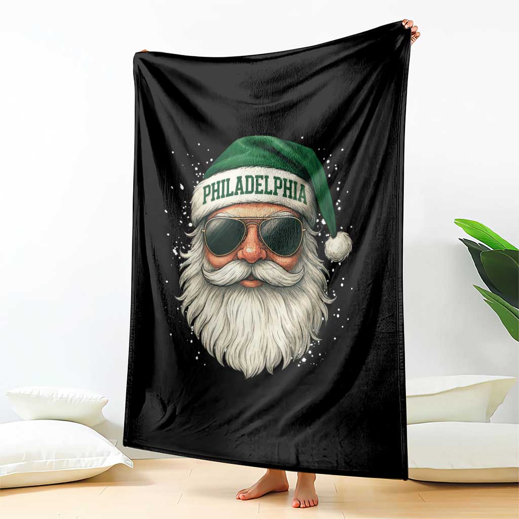 Christmas PFE Throw Blanket Funny Retro Santa Philly Lovers TS10 Print Your Wear