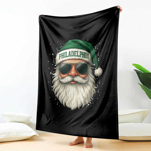 Christmas PFE Throw Blanket Funny Retro Santa Philly Lovers TS10 Print Your Wear