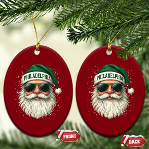 Christmas PFE Ceramic Ornament Funny Retro Santa Philly Lovers TS10 Print Your Wear