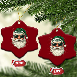 Christmas PFE Ceramic Ornament Funny Retro Santa Philly Lovers TS10 Print Your Wear