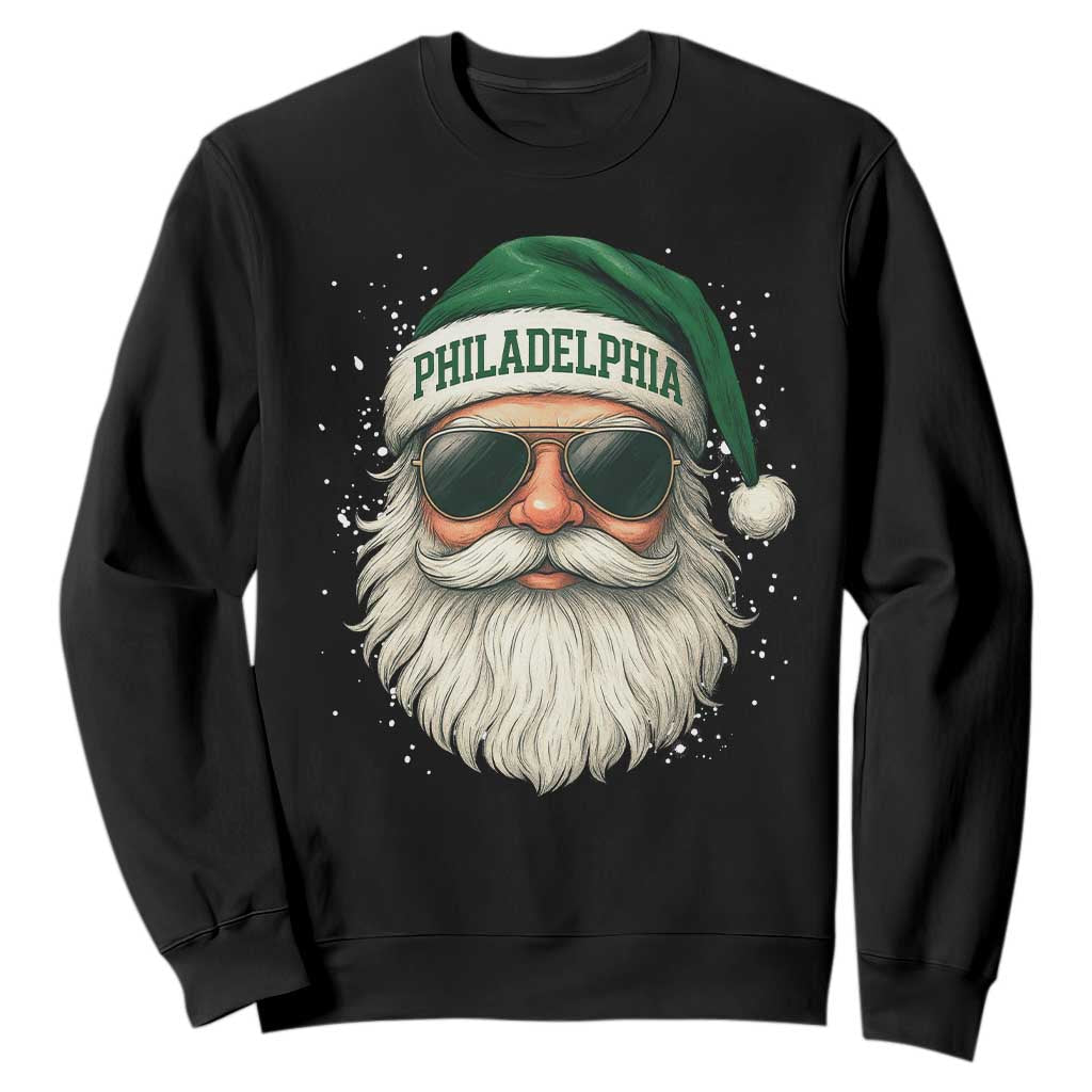 Christmas PFE Sweatshirt Funny Retro Santa Philly Lovers TS10 Black Print Your Wear