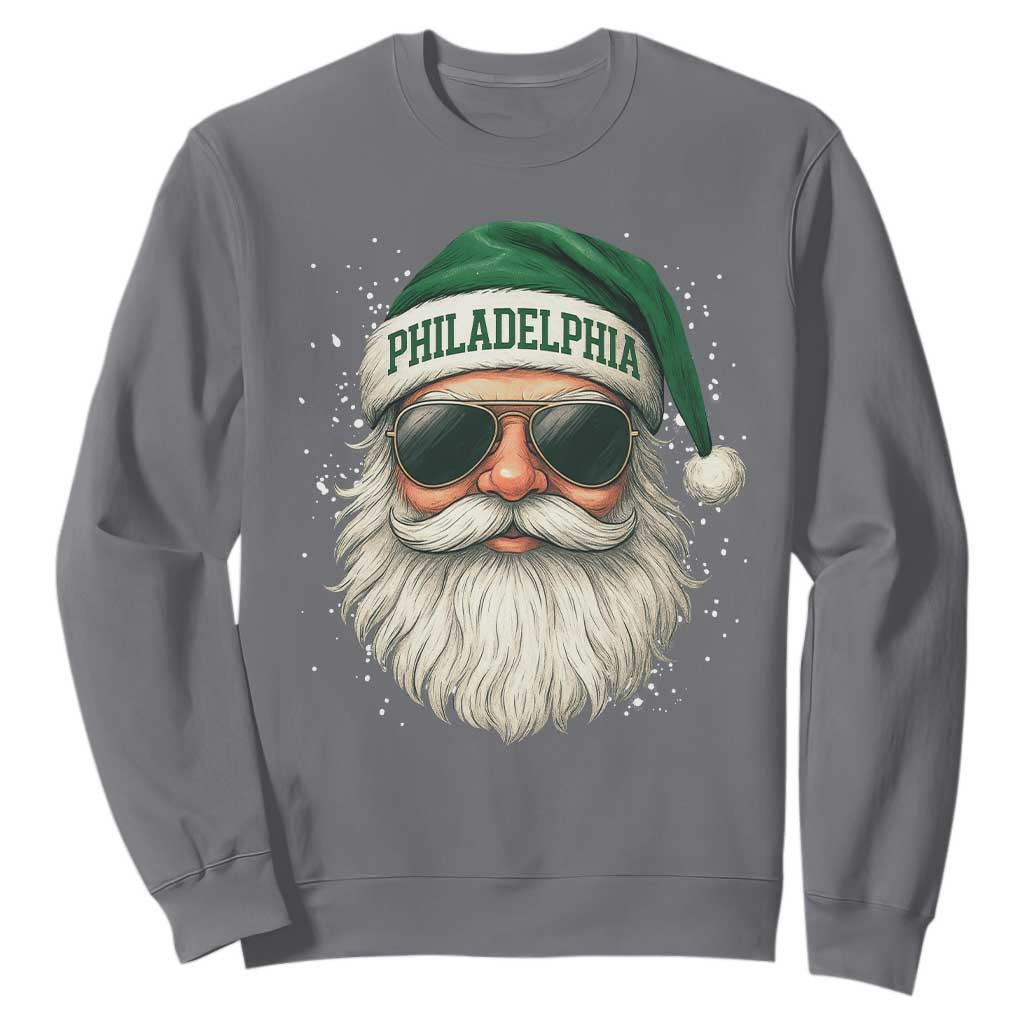 Christmas PFE Sweatshirt Funny Retro Santa Philly Lovers TS10 Charcoal Print Your Wear