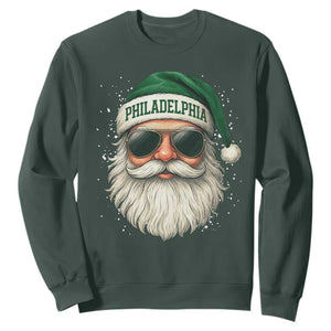 Christmas PFE Sweatshirt Funny Retro Santa Philly Lovers TS10 Dark Forest Green Print Your Wear