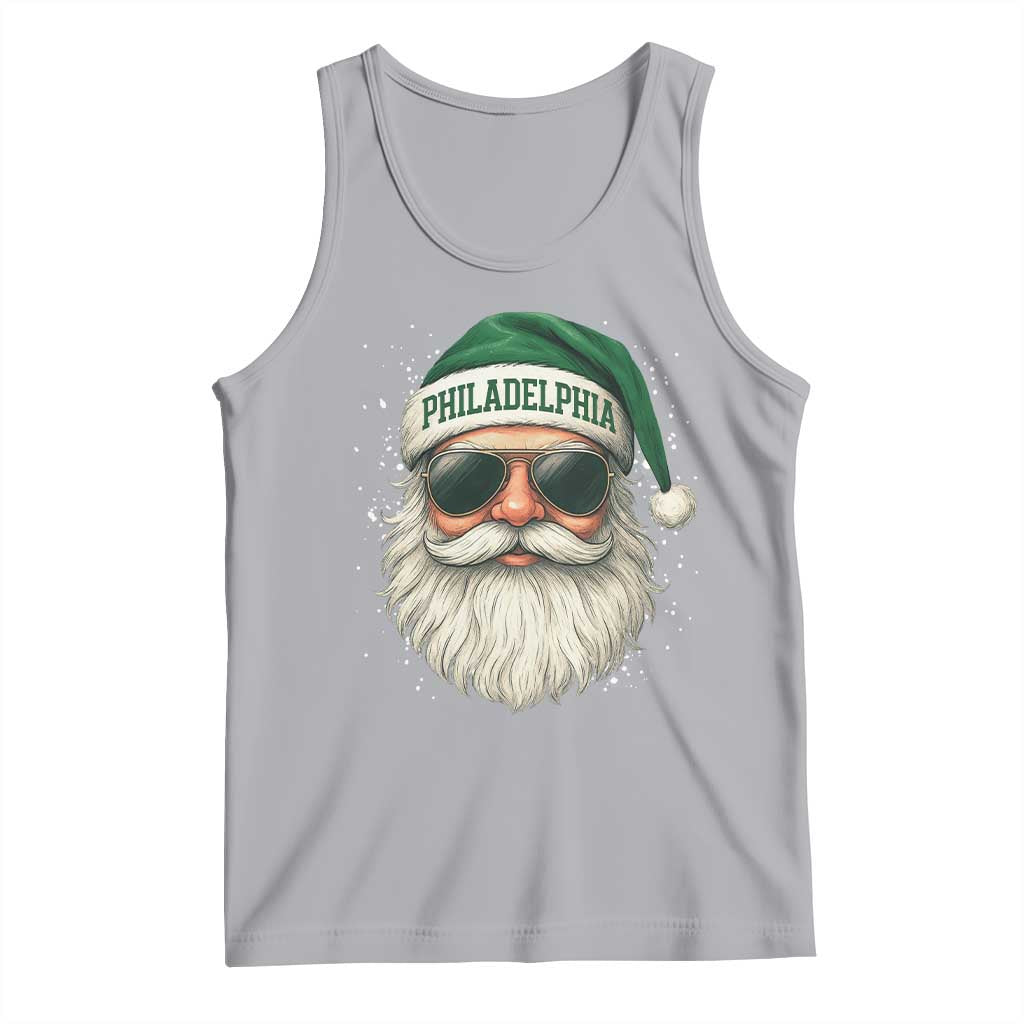 Christmas PFE Tank Top Funny Retro Santa Philly Lovers TS10 Athletic Heather Print Your Wear