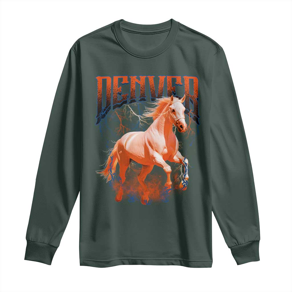 DFB Fan Long Sleeve Shirt Vintage Mascot Game Day Bootleg TS10 Dark Forest Green Print Your Wear