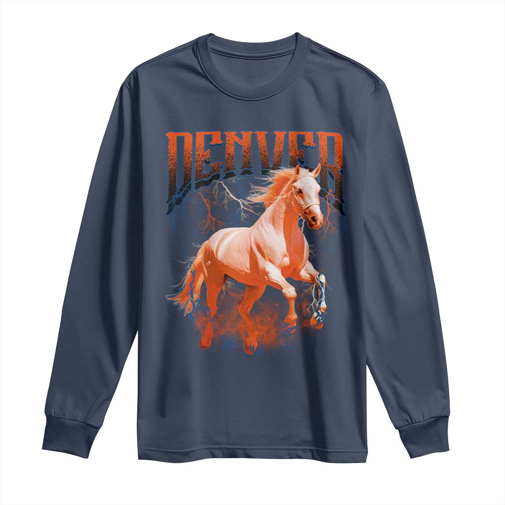 DFB Fan Long Sleeve Shirt Vintage Mascot Game Day Bootleg TS10 Navy Print Your Wear