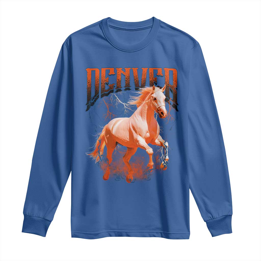 DFB Fan Long Sleeve Shirt Vintage Mascot Game Day Bootleg TS10 Royal Blue Print Your Wear