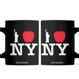 I Love NY Coffee Mug New York Lover Travel Gift TS10 Black Print Your Wear