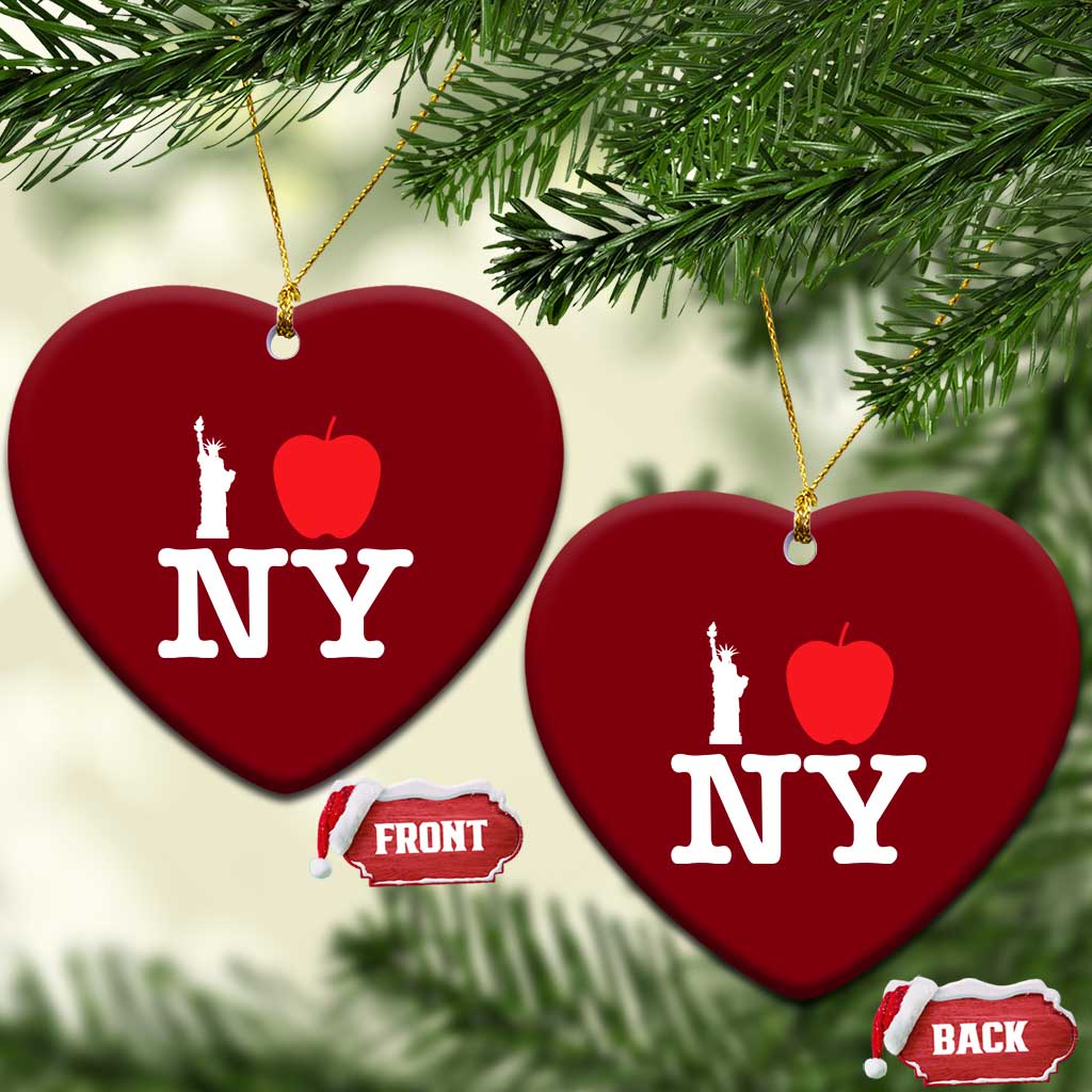 I Love NY Ceramic Ornament New York Lover Travel Gift TS10 Print Your Wear