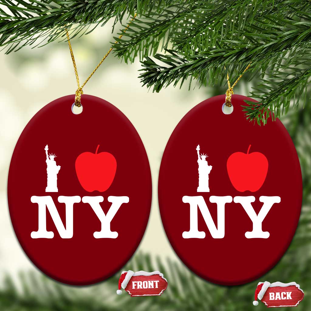 I Love NY Ceramic Ornament New York Lover Travel Gift TS10 Print Your Wear