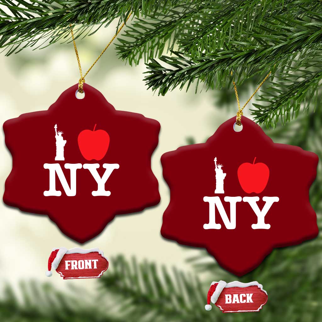I Love NY Ceramic Ornament New York Lover Travel Gift TS10 Print Your Wear