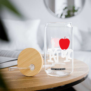 I Love NY Glass Can New York Lover Travel Gift TS10 Print Your Wear