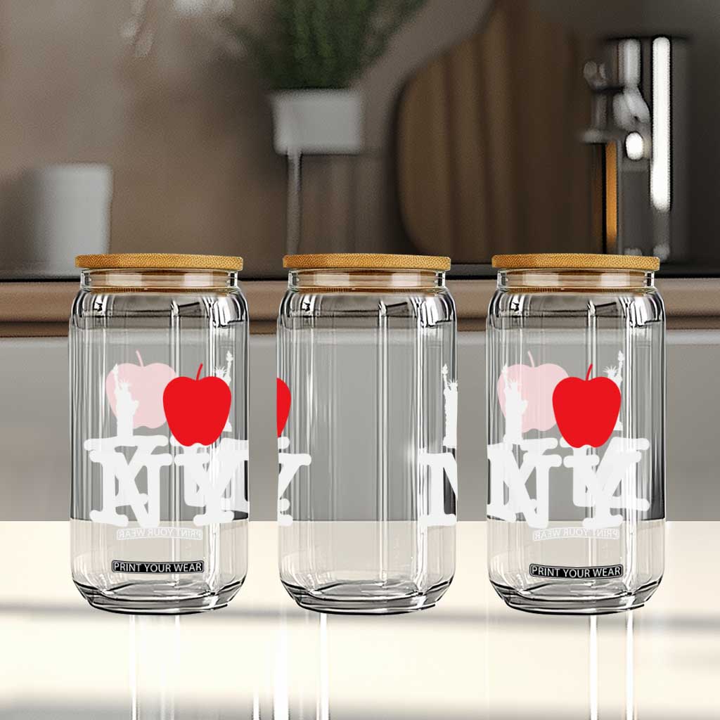 I Love NY Glass Can New York Lover Travel Gift TS10 Print Your Wear