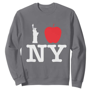 I Love NY Sweatshirt New York Lover Travel Gift TS10 Charcoal Print Your Wear