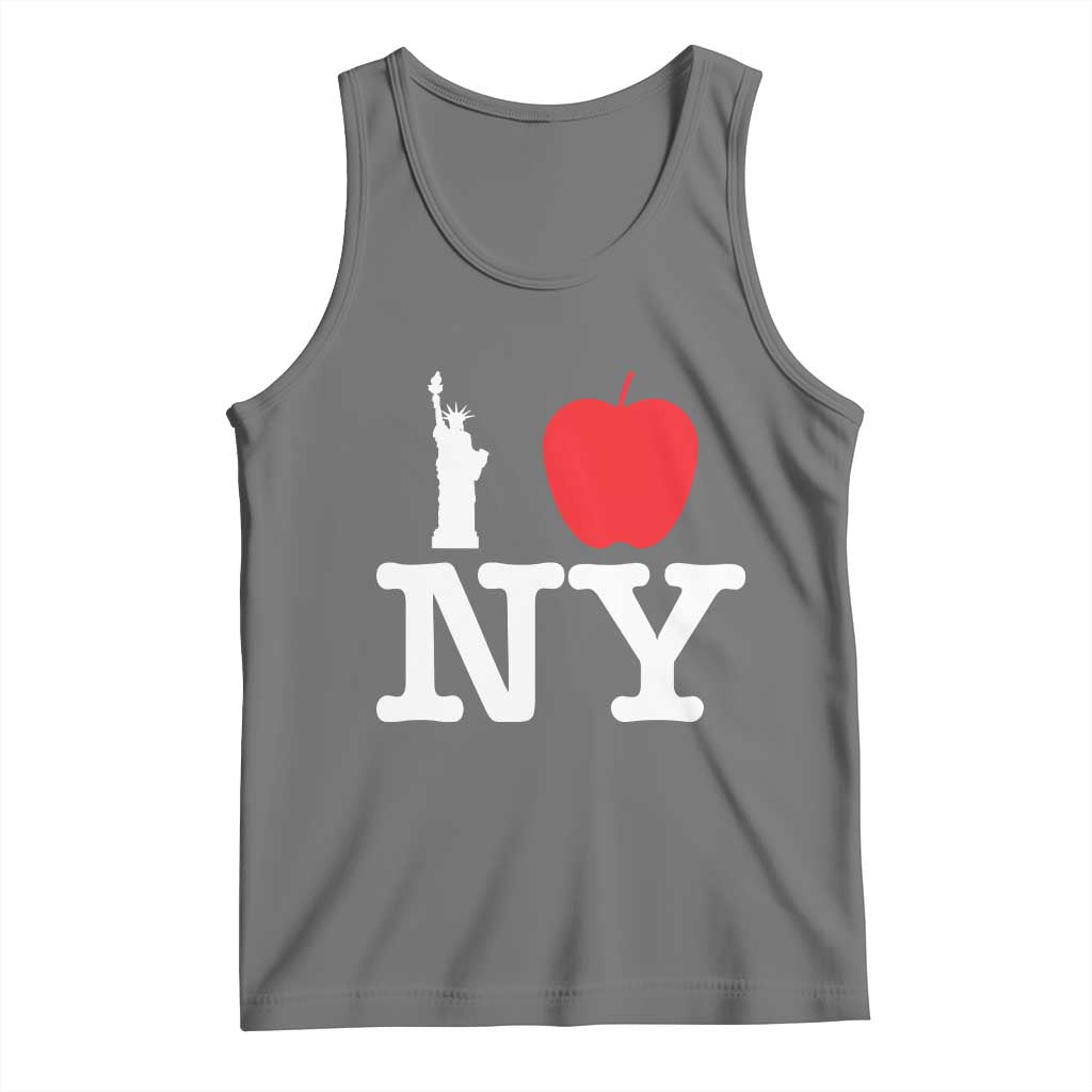 I Love NY Tank Top New York Lover Travel Gift TS10 Black Heather Print Your Wear