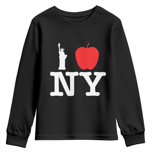 I Love NY Youth Sweatshirt New York Lover Travel Gift TS10 Black Print Your Wear