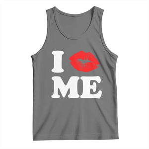 I Love ME Tank Top Sexy Lips Red Lipstick Kiss Self Love TS10 Black Heather Print Your Wear