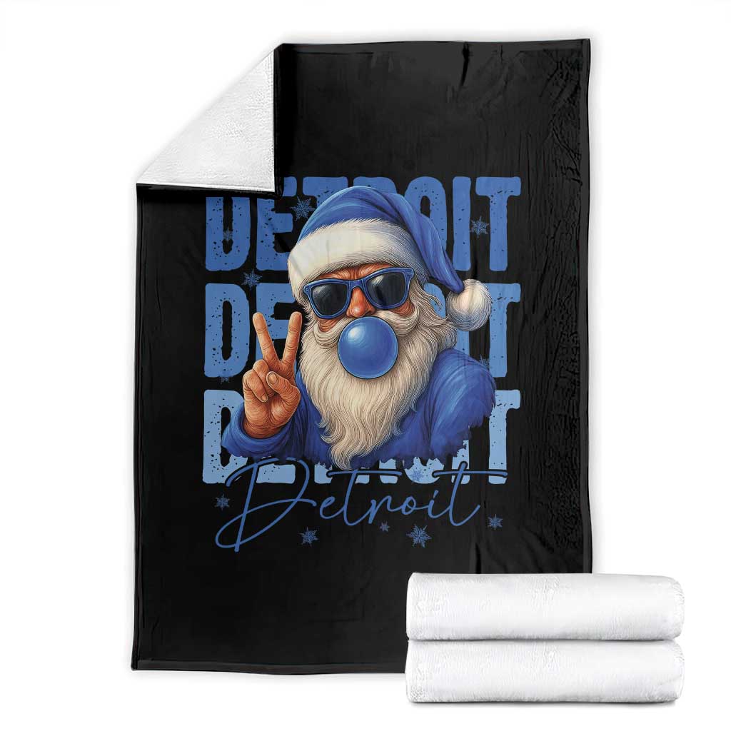 LF Football Christmas Throw Blanket Santa Retro Sports Fan Game Day TS10 Black Print Your Wear