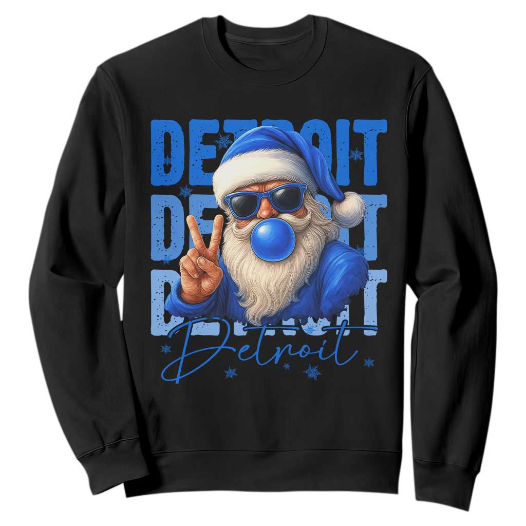 LF Football Christmas Sweatshirt Santa Retro Sports Fan Game Day TS10 Black Print Your Wear