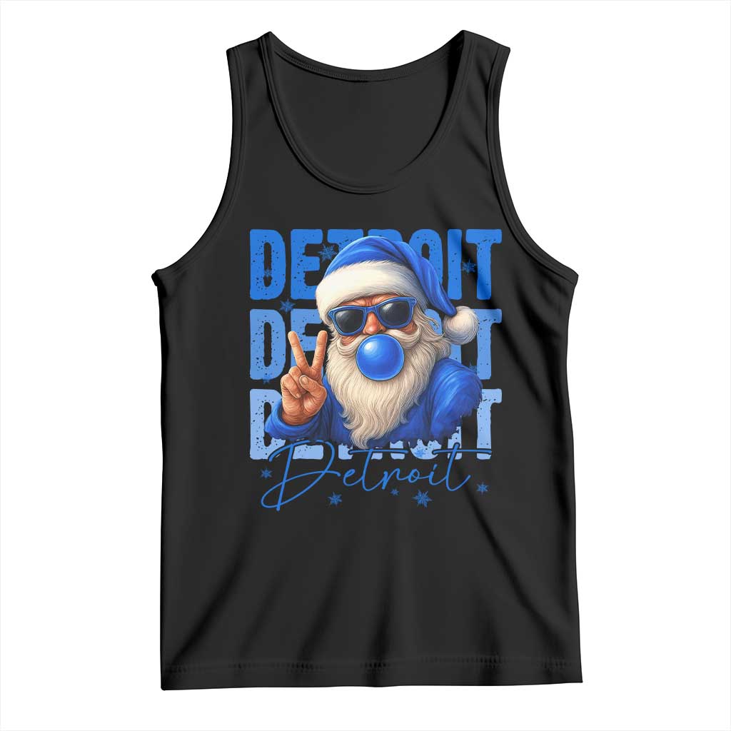 LF Football Christmas Tank Top Santa Retro Sports Fan Game Day TS10 Black Print Your Wear