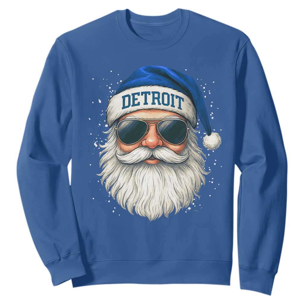 Vintage LF Football Christmas Sweatshirt Funny Retro Santa Sports Fan Xmas TS10 Royal Blue Print Your Wear