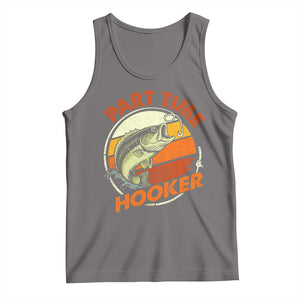 Part Time Hooker Tank Top Retro Funny Fishing TS10 Deep Heather Print Your Wear