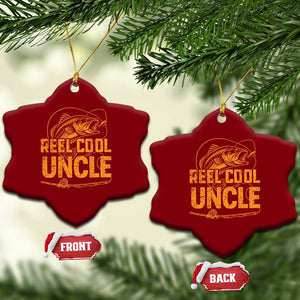 Reel Cool Uncle Ceramic Ornament Funny Fishing Fisherman Fathers Day TS10 Print Your Wear