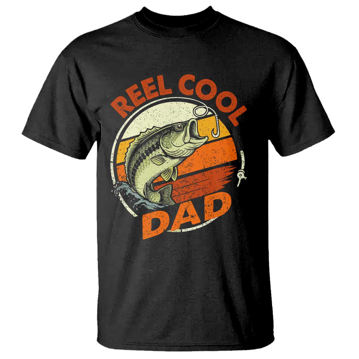 Reel Cool Dad T Shirt Funny Fathers Day Fishing Lover Fisherman TS10 Black Print Your Wear