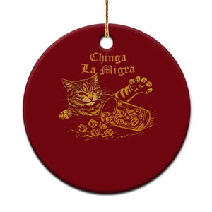 Chinga La Migra Ceramic Ornament Retro Protest Subtle FDT Cat Meme TS10 1pc Red Print Your Wear